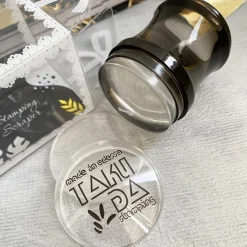 Tampon de STAMPING Transparent Ergo + Couvercle + Carte à racler | Taki Da Outlet