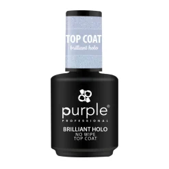 Top Coat pailleté BRILLIANT HOLO 15 ml | Purple Professional Fashion