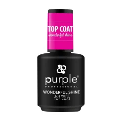 Top coat WONDERFUL SHINE 15 ml | Purple Professional Sale
