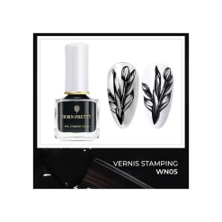 Vernis de STAMPING 6 ml Noir - | Born pretty Discount