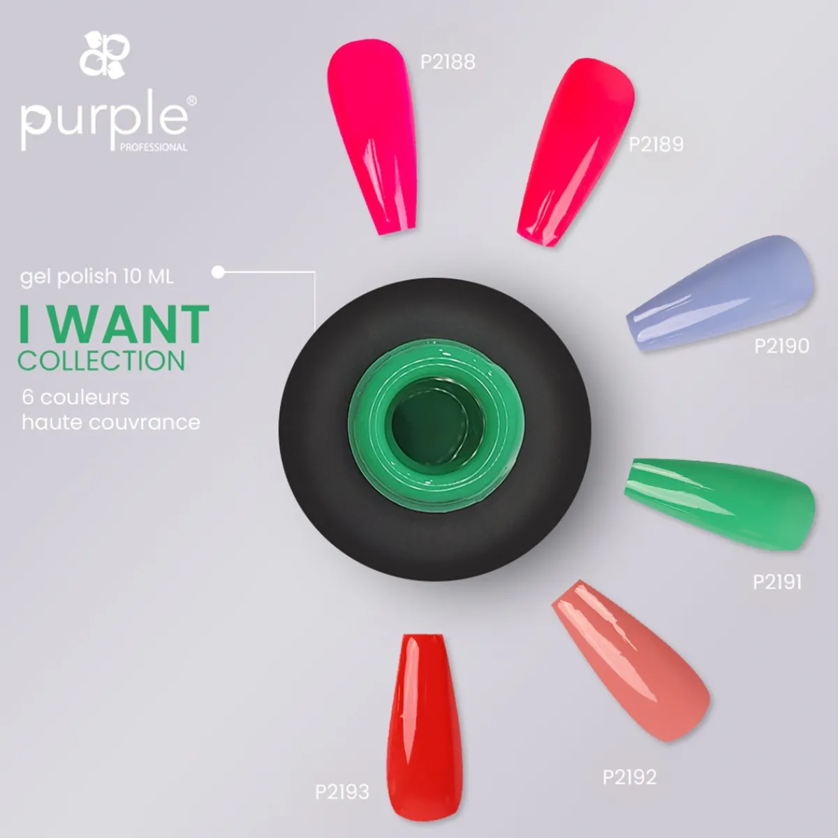 VERNIS SEMI-PERMANENT P2193 - I WANT collection | Purple Professional Sale