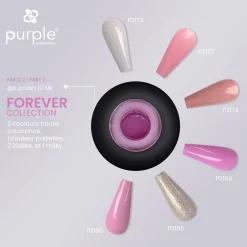 VERNIS SEMI-PERMANENT P2185 - FOREVER collection | Purple Professional Hot